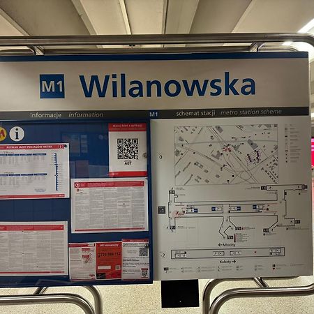 Metro Wilanowska Aparts Варшава Экстерьер фото